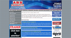 Desktop Screenshot of abs-products.com